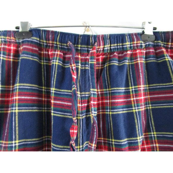 J Crew Mens XL Plaid Flannel Pajama Pants Elastic Waistband Pockets GUC - Picture 6 of 12